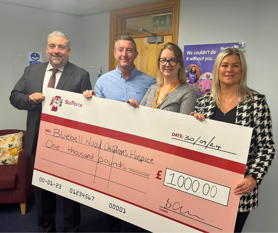 Stelrad wins competition to donate £1000 to Bluebell Wood Hospice